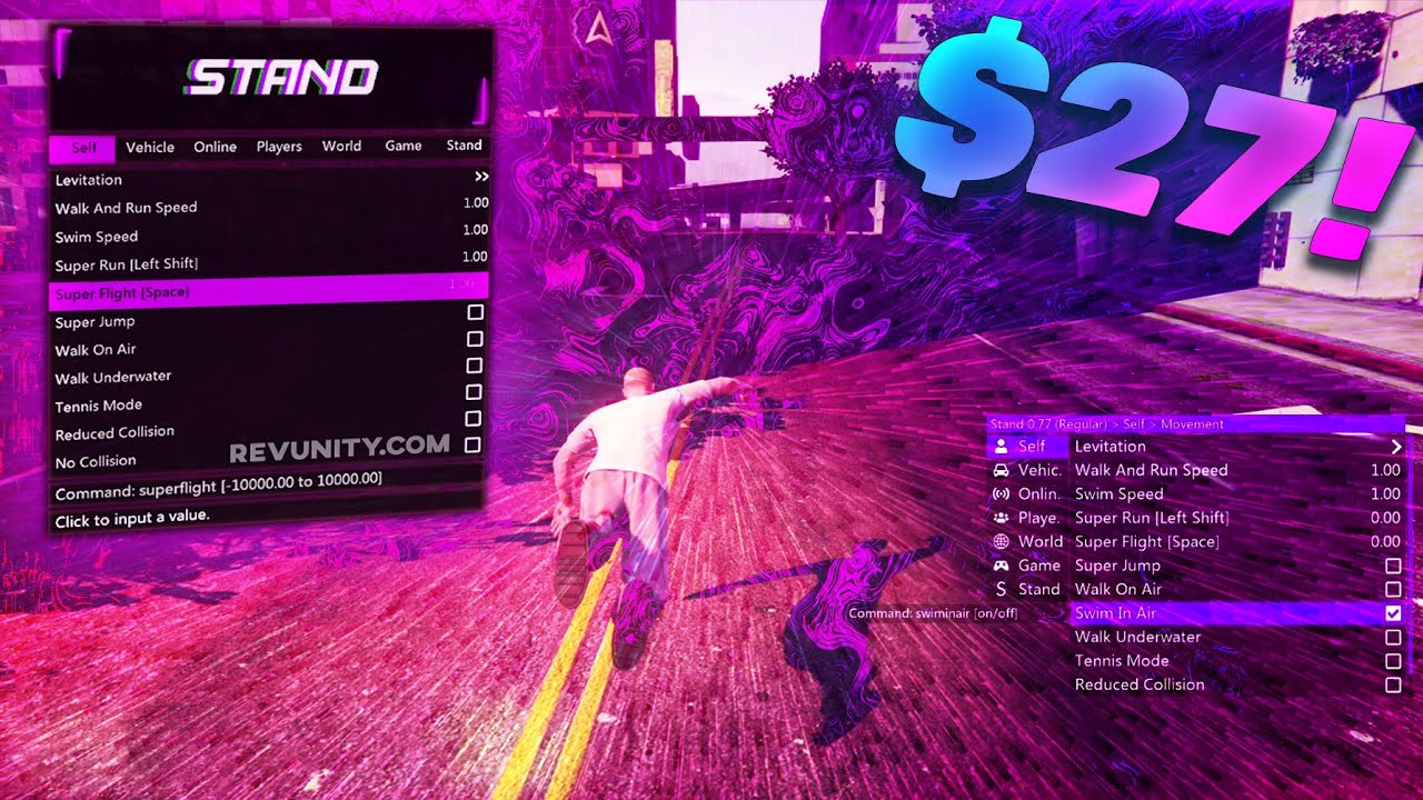 Stand Mod Menu GTA V